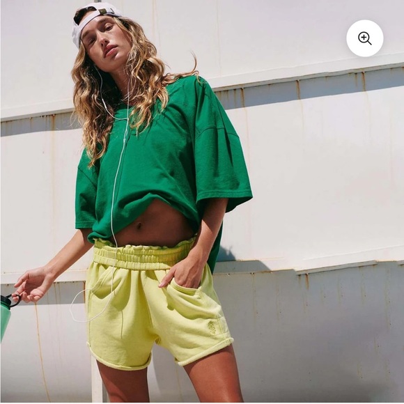 FP Movement by Free People Pants - NWT Free People Movement All Star Solid Shorts Lime Green Small